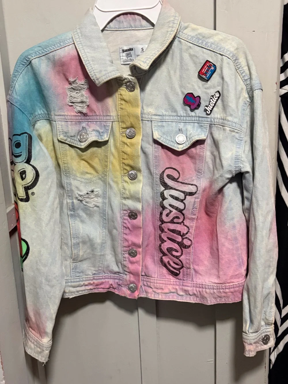 Kids justice Jean jacket size s